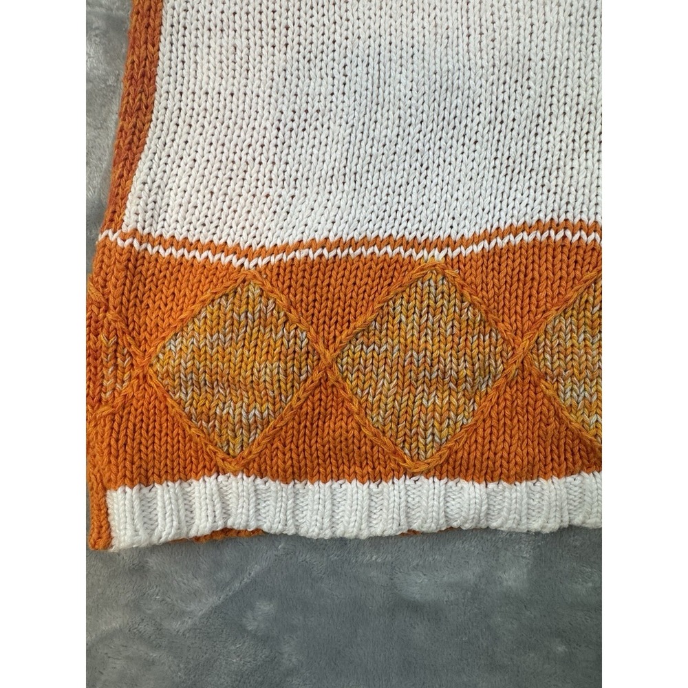 Vintage Birch Bros Vest Tennessee Volunteer Adult 3XL Orange Knit Cardigan - Picture 7 of 9